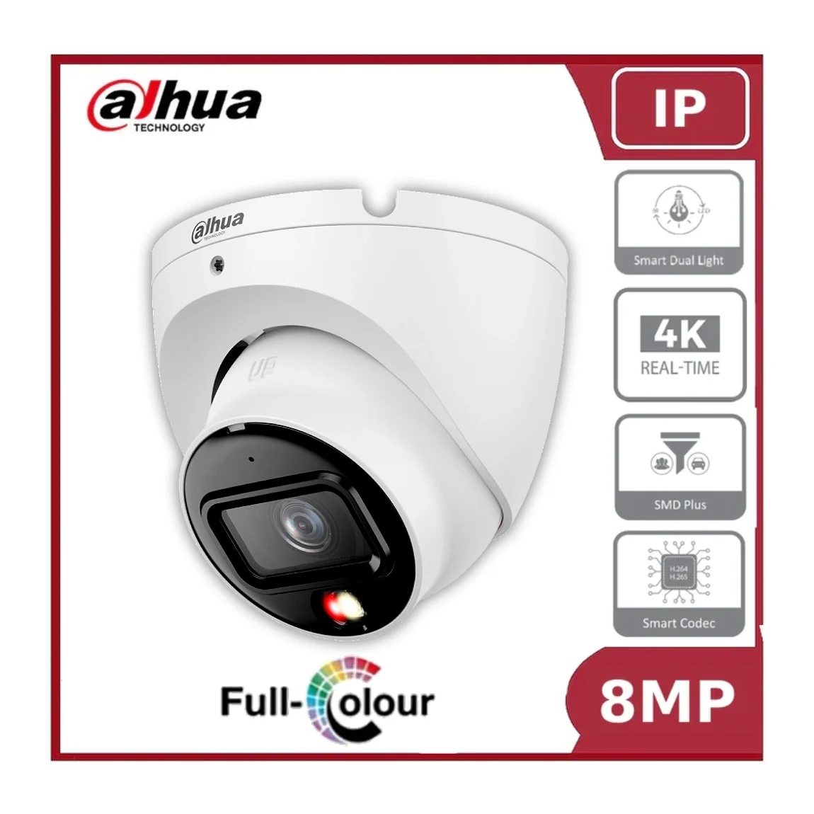 8mp dahua ipc hdw1839t a il s6 4k entry smart dual light fixed focal eyeball ip network camera with built in mic 8mp dahua ipc hdw1839t a il s6 4k entry smart dual light fixed focal eyeball ip network camera with built in mic