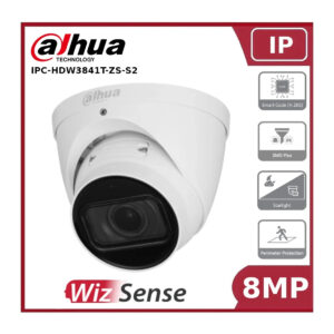 dahua ipc hdw3841t zs s2 8mp ir vari focal eyeball wizsense network camera "eol"