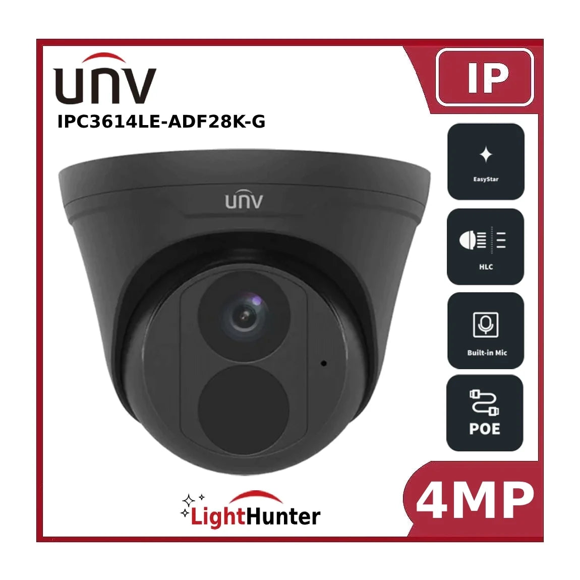 unv uipc3614le adf28k g 4mp lighthunter fixed lens ip turret cctv camera unv uipc3614le adf28k g 4mp lighthunter fixed lens ip turret cctv camera