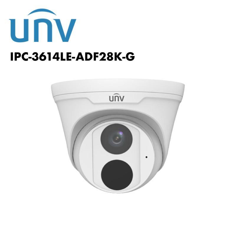 uniview 4mp ipc3614le adf28k g(b) easystar hd poe turret ip camera, 30m night vision & audio uniview 4mp ipc3614le adf28k g(b) easystar hd poe turret ip camera, 30m night vision & audio