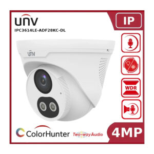 uniview-ipc3614le-adf28kc-dl-4-mp-colorhunter-dual-light-turret-ip-camera-with-two-way-audio