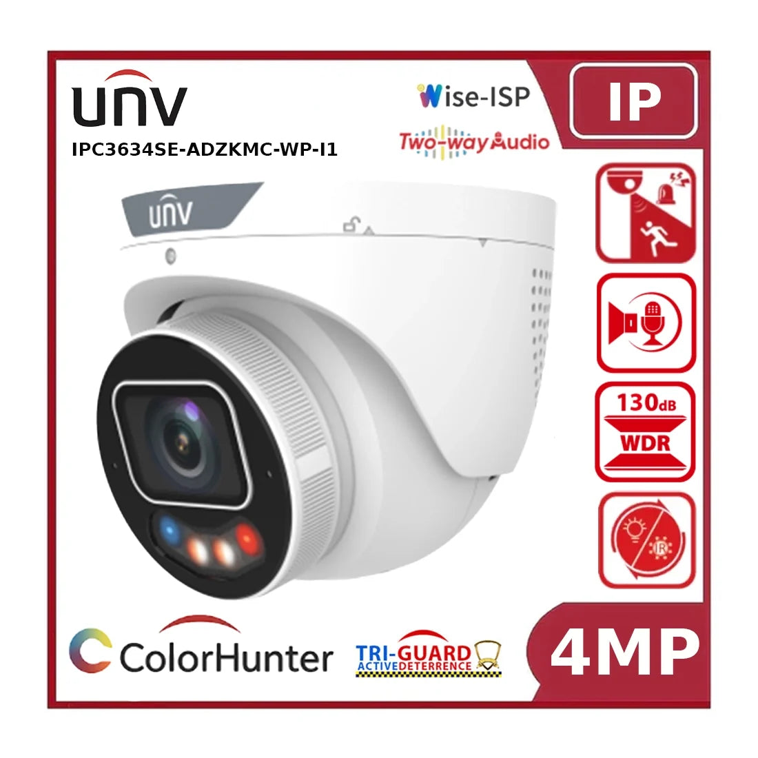uniview ipc3634se adzkmc wp i1 4mp varifocal ip camera, owlview plus, tri guard 3.0, ai, two way talk "nr" uniview ipc3634se adzkmc wp i1 4mp varifocal ip camera, owlview plus, tri guard 3.0, ai, two way talk "nr"