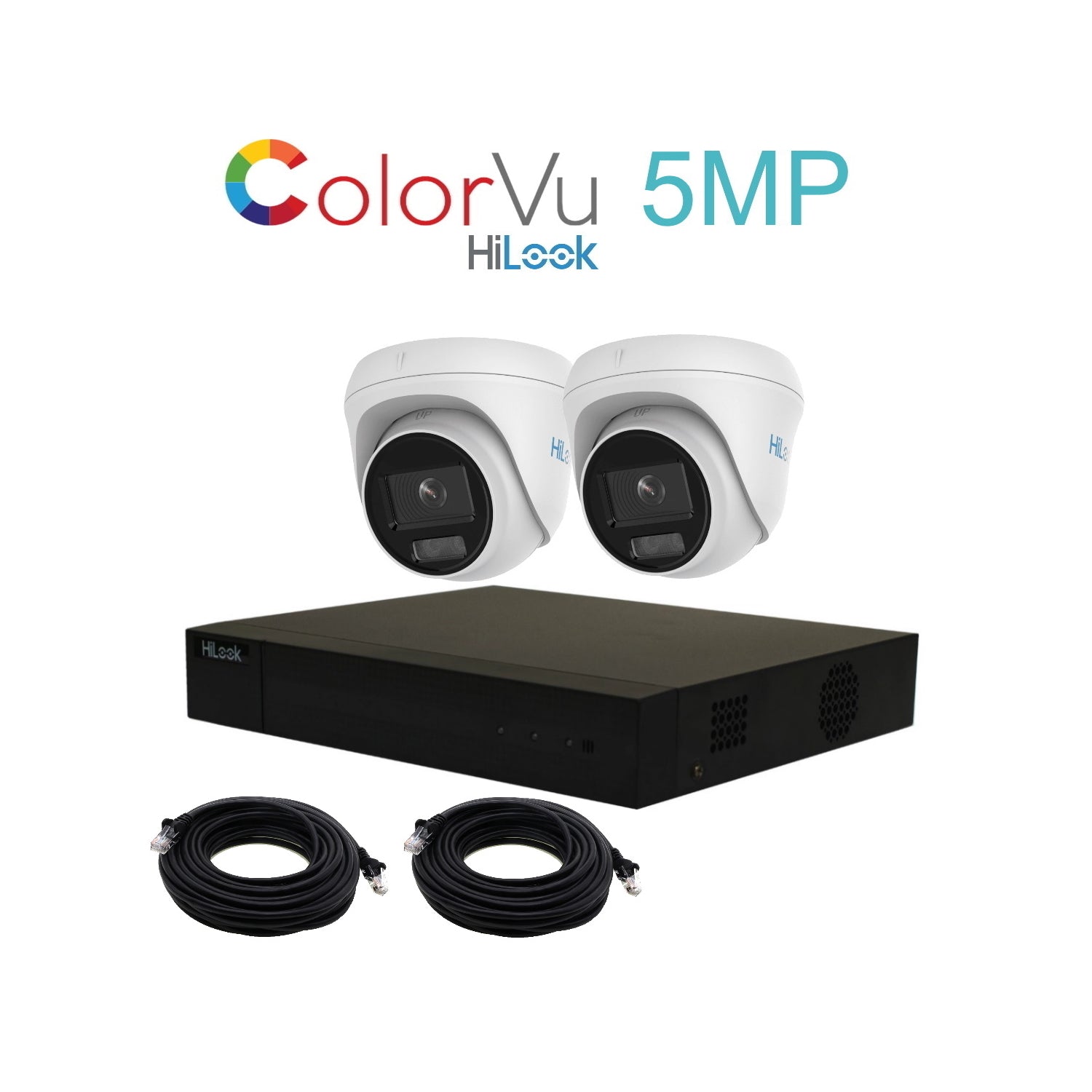 5mp hilook colorvu ip poe cctv kit with 2 cameras, 1tb hdd & ready made cables 5mp hilook colorvu ip poe cctv kit with 2 cameras, 1tb hdd & ready made cables