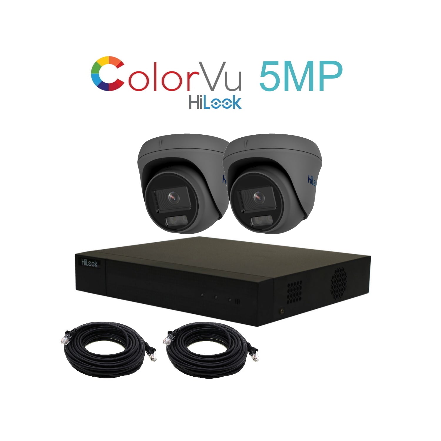 5mp hilook colorvu ip poe cctv kit with 2 cameras, 1tb hdd & ready made cables 5mp hilook colorvu ip poe cctv kit with 2 cameras, 1tb hdd & ready made cables