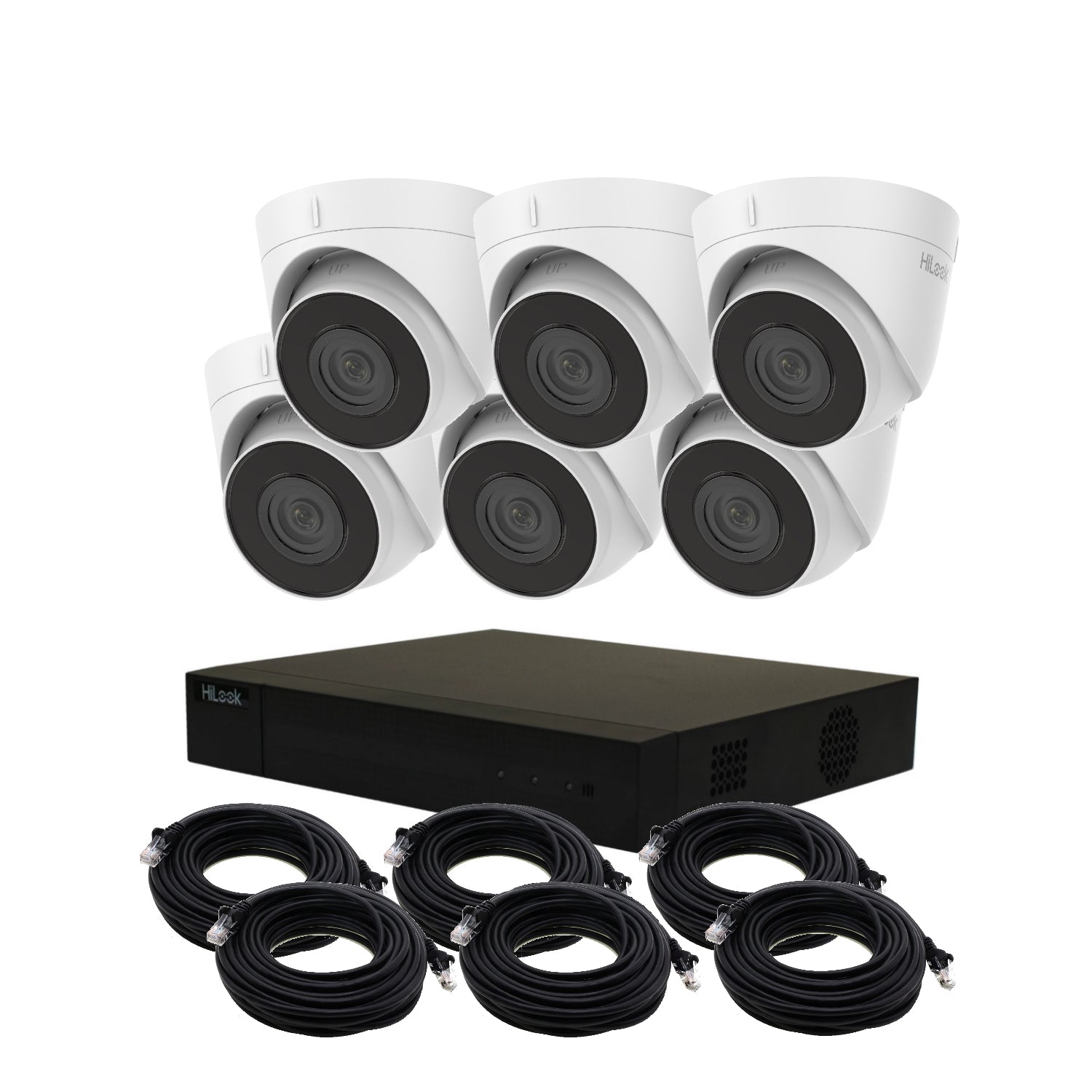 8mp 4k hilook ip poe cctv kit with 6 cameras, 4tb hdd & ready made cables 8mp 4k hilook ip poe cctv kit with 6 cameras, 4tb hdd & ready made cables