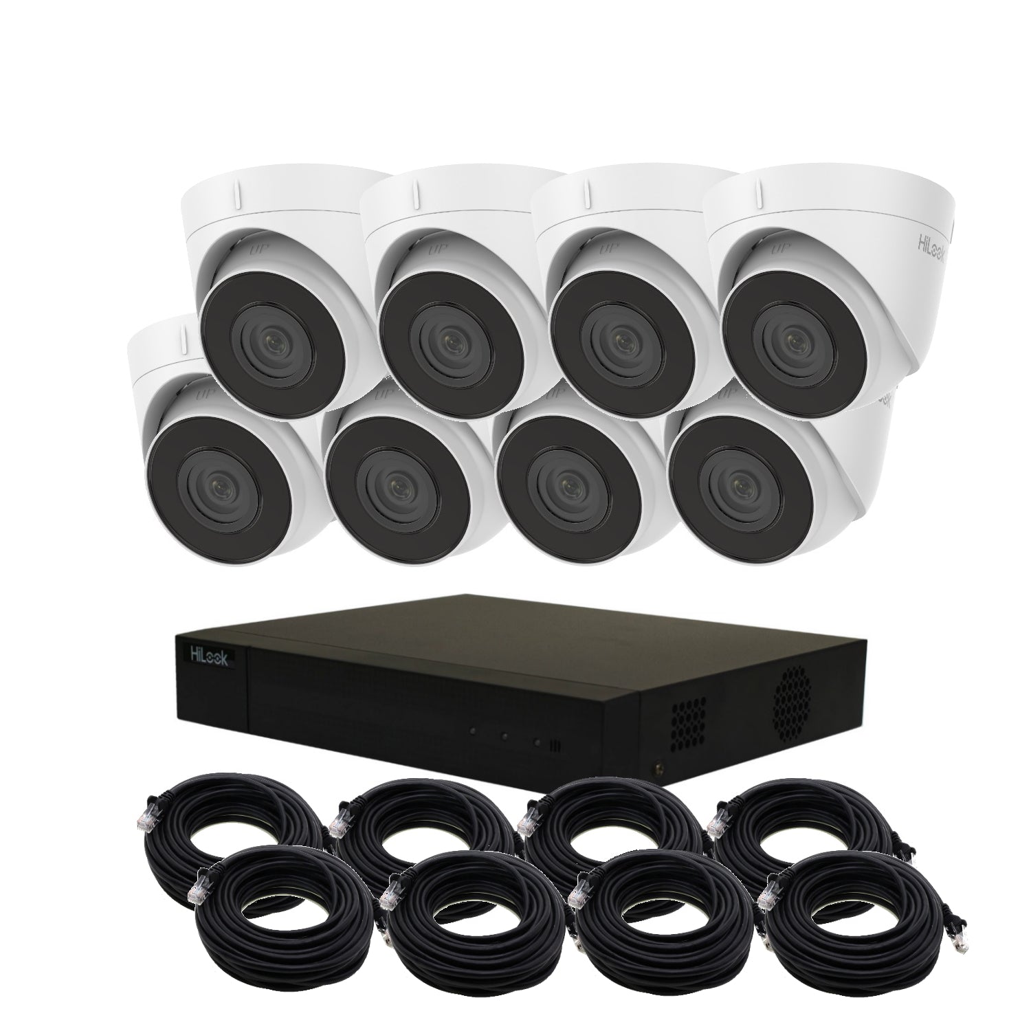 8mp 4k hilook ip poe cctv kit with 8 cameras, 4tb hdd & ready made cables 8mp 4k hilook ip poe cctv kit with 8 cameras, 4tb hdd & ready made cables