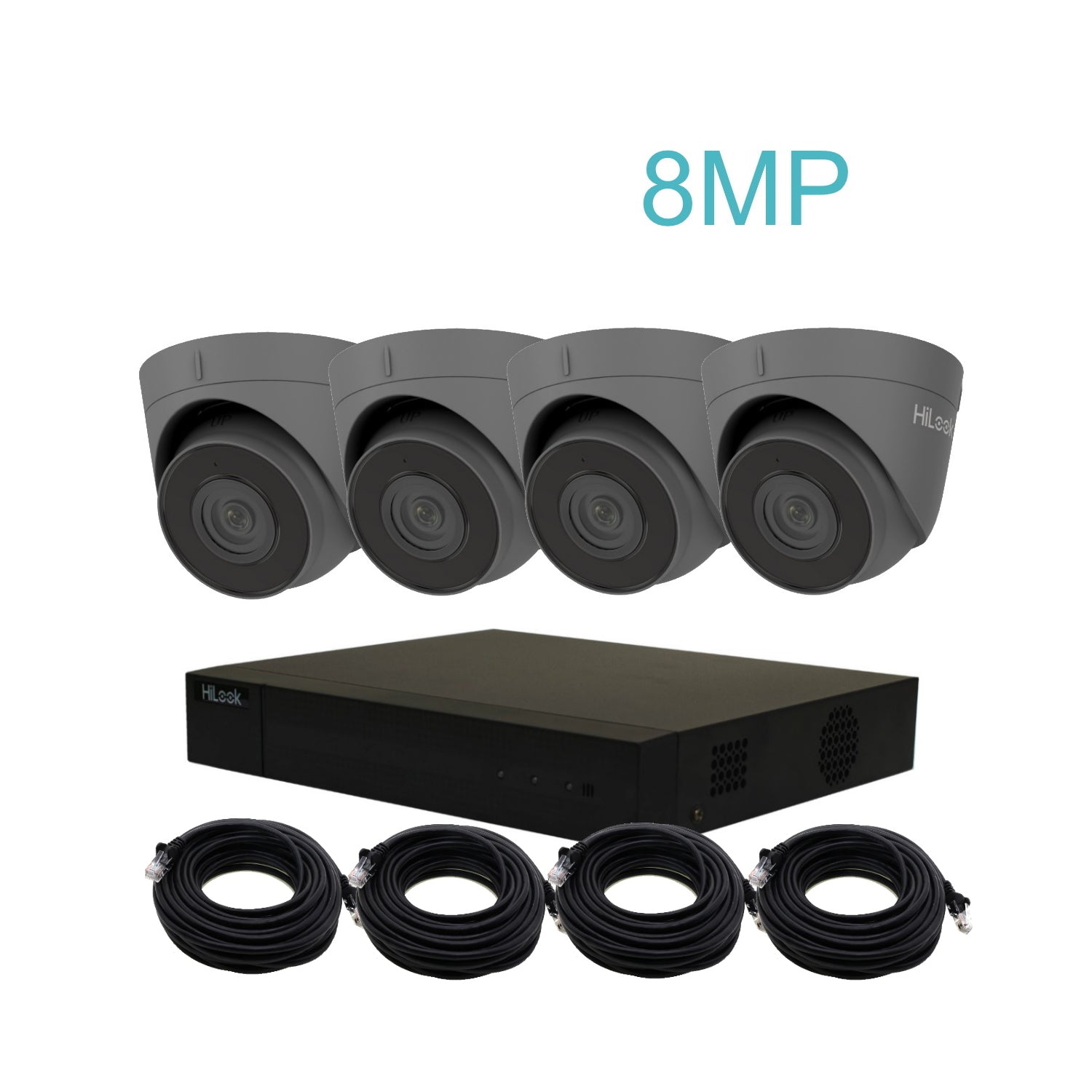 8mp 4k hilook ip poe cctv kit with 4 cameras, 2tb hdd & ready made cables 8mp 4k hilook ip poe cctv kit with 4 cameras, 2tb hdd & ready made cables