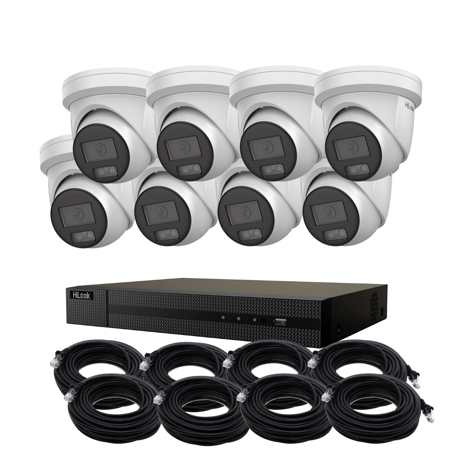 8mp 4k hilook colorvu ip poe cctv kit with 8 cameras, 4tb hdd & ready made cables 8mp 4k hilook colorvu ip poe cctv kit with 8 cameras, 4tb hdd & ready made cables
