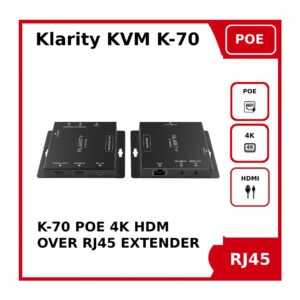 klaridy k 70 poe hdmi over single cat5e/6/6a/7 extender