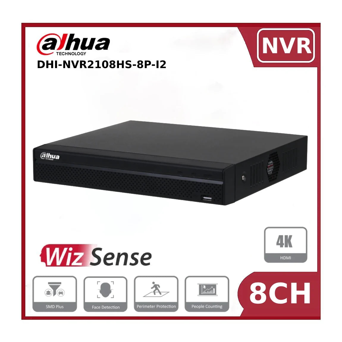 dahua nvr2108hs 8p i2 8 channel compact 1u 8poe 1hdd wizsense network video recorder **eol** dahua nvr2108hs 8p i2 8 channel compact 1u 8poe 1hdd wizsense network video recorder **eol**