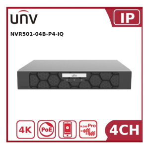 uniview-nvr501-04b-p4-iq-4-channel-poe-nvr-1-sata-built-in-ai-ultra265-h-265-4k-hdmi-output