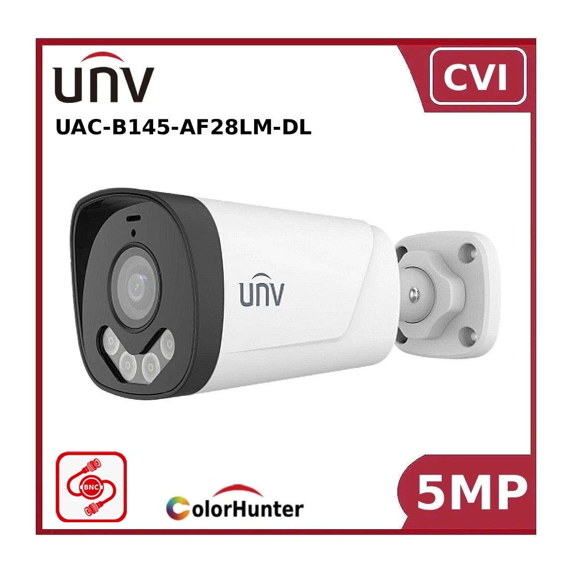 uniview uac b145 af28lm dl 5mp smart dual light colorhunter hd fixed bullet analog camera uniview uac b145 af28lm dl 5mp smart dual light colorhunter hd fixed bullet analog camera
