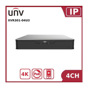 uniview-xvr301-04u3-unv-8mp-hybrid-4k-dvr-4-channel-bnc-4-channel-ip-1hdd-xvr