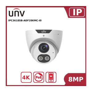 uniview-8mp-hd-intelligent-light-and-audible-warning-fixed-eyeball-network-camera-ipc3618sb-adf2840kmc-i0