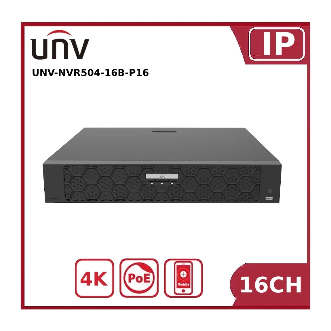 uniview 16 channel 16mp network video recorder unv nvr504 16b p16 poe nvr uniview 16 channel 16mp network video recorder unv nvr504 16b p16 poe nvr