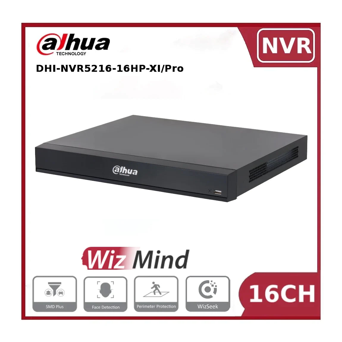 dahua dhi nvr5216 16hp xi/pro 16 channel 16poe 2hdd wizmind ai nvr with 8k output, acupick and wizseek dahua dhi nvr5216 16hp xi/pro 16 channel 16poe 2hdd wizmind ai nvr with 8k output, acupick and wizseek