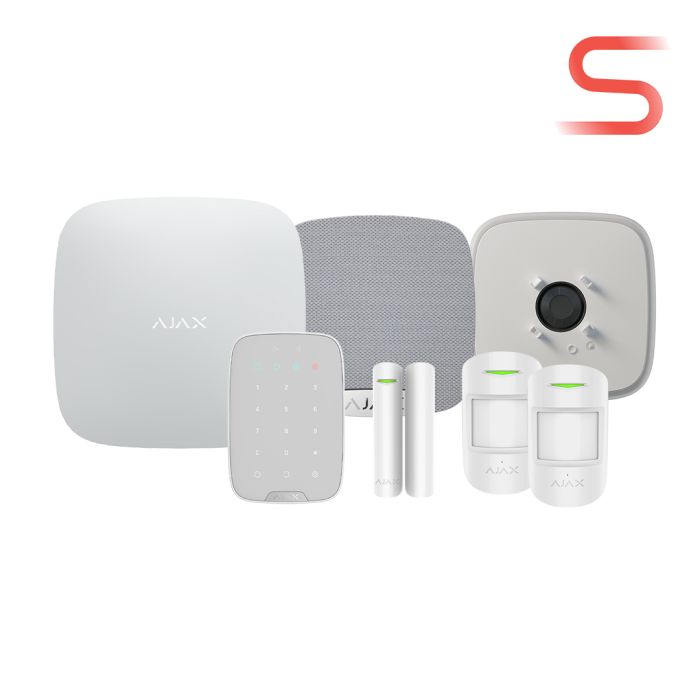 ajax 107113 superior hub2 plus wireless alarm kit 18 s white "nr" ajax 107113 superior hub2 plus wireless alarm kit 18 s white "nr"