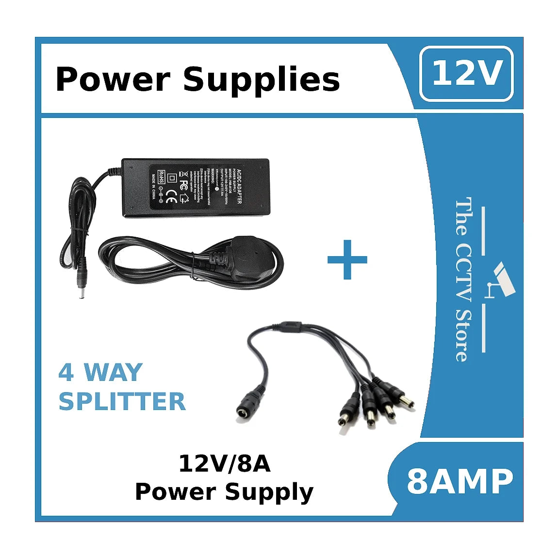 power supply 12v/8a for colorvu cctv cameras 12vdc power supply 8amp power supply 12v/8a for colorvu cctv cameras 12vdc power supply 8amp