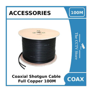 coaxial shotgun full copper rg59 plus 2core cctv cable 100m