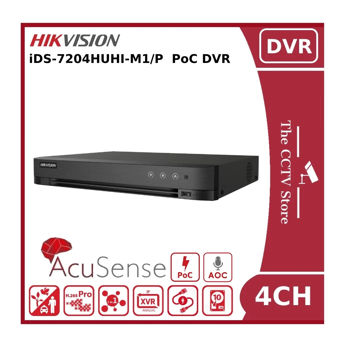 hikvision ids 7204huhi m1/p 8mp lite 4 channel turbo hd acusense hybrid poc dvr hikvision ids 7204huhi m1/p 8mp lite 4 channel turbo hd acusense hybrid poc dvr