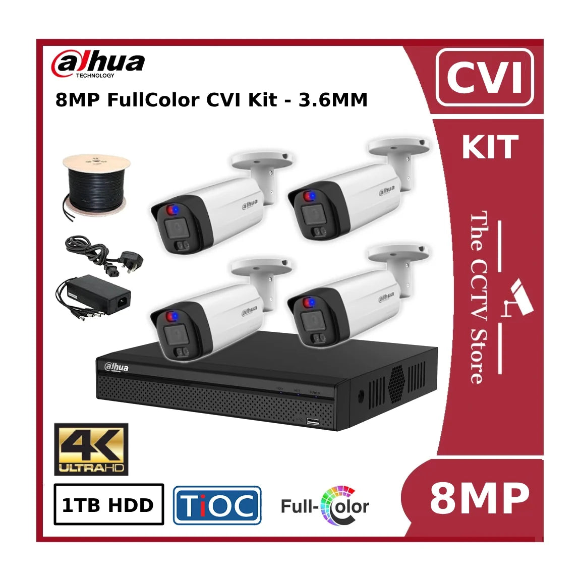 8mp 4 channel 4k cvi cctv kit 4 x me1809thp a pv 4k tioc bullet cameras 3.6mm + 4ch 4k xvr + 1tb hdd + psu 8mp 4 channel 4k cvi cctv kit 4 x me1809thp a pv 4k tioc bullet cameras 3.6mm + 4ch 4k xvr + 1tb hdd + psu